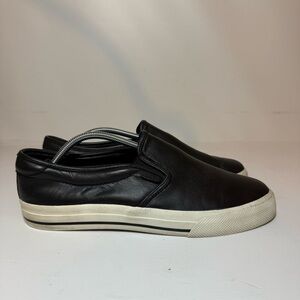 Polo Ralph Lauren Vaughn Slip II Mens Size 11 D Black Casual Slip On Leather